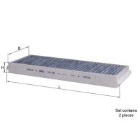 Cabin filter particle filter KNECHT for AUDI A6 C6 (4F2)