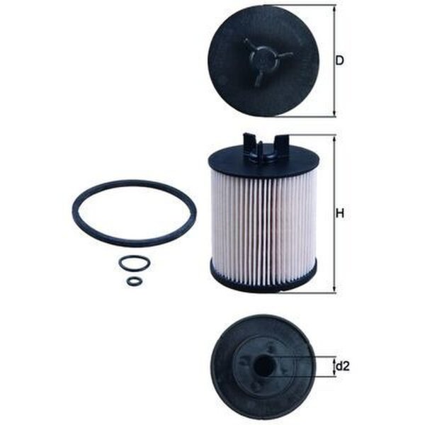 Fuel filter filter insert KNECHT for AUDI A2 (8Z0)