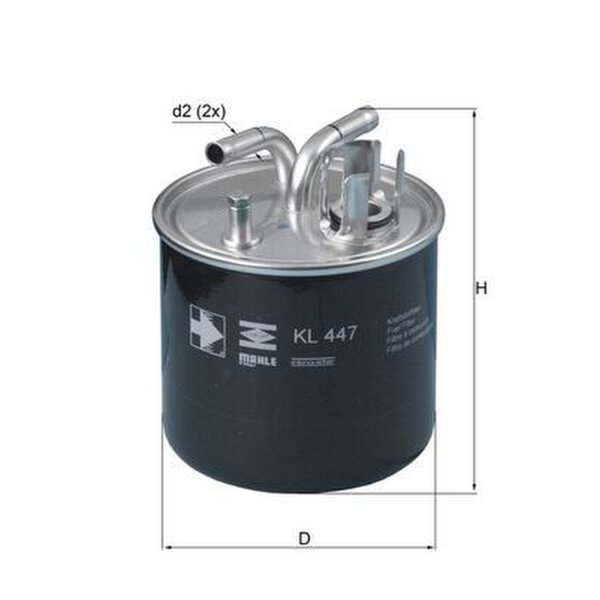 Kraftstofffilter Aktivkohlefilter MAHLE für AUDI A8 D3