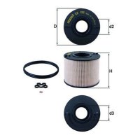 Kraftstofffilter Filtereinsatz MAHLE für AUDI Q7