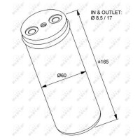 Dryer Air conditioner anti-humidity NRF suitable for OPEL MERIVA