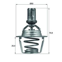Thermostat coolant temp 86 °C with gasket MAHLE for...