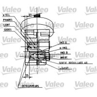 Steering column switch VALEO for PEUGEOT 405 I