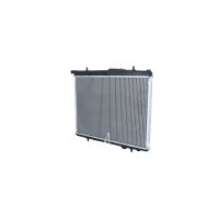 Radiator engine cooling 534 - 380 mm alu NRF for e.g. PEUGEOT 206