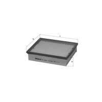 Luftfilter Filtereinsatz MAHLE für RENAULT LATITUDE...