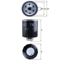 Kraftstofffilter Anschraubfilter MAHLE für RENAULT...
