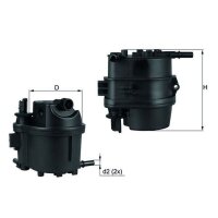 Kraftstofffilter Leitungsfilter MAHLE für FORD...