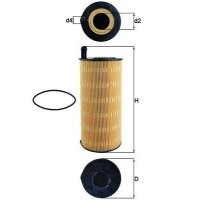 Cleaning oil filter insert Ø 114 mm MAHLE for...