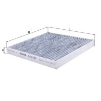 Cabin filter particle filter KNECHT for PEUGEOT ION