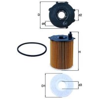 Ölfilter Filtereinsatz MAHLE für CITROËN...