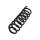 Suspension Spring Rear Axle Coil Spring TRISCAN for RENAULT MEGANE