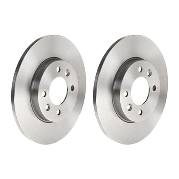 2 brake discs full Ø 255 mm 10.5 mm BREMBO for e.g. RENAULT 21