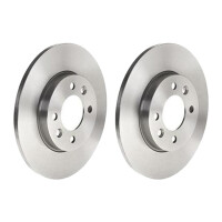 2 brake discs full Ø 255 mm 10.5 mm BREMBO for...