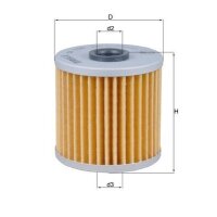 Oil filter insert cleaning Ø 55 mm MAHLE suitable...