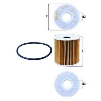 Ölfilter Partikelfilter MAHLE für NISSAN ALMERA...