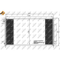 Air conditioning condenser with sealing ring NRF for HONDA ACCORD and others