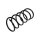 Suspension Spring rear axle coil spring TRISCAN for e.g. MAZDA 323