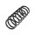 Suspension Spring Rear Axle Coil Spring TRISCAN for SUZUKI IGNIS and others