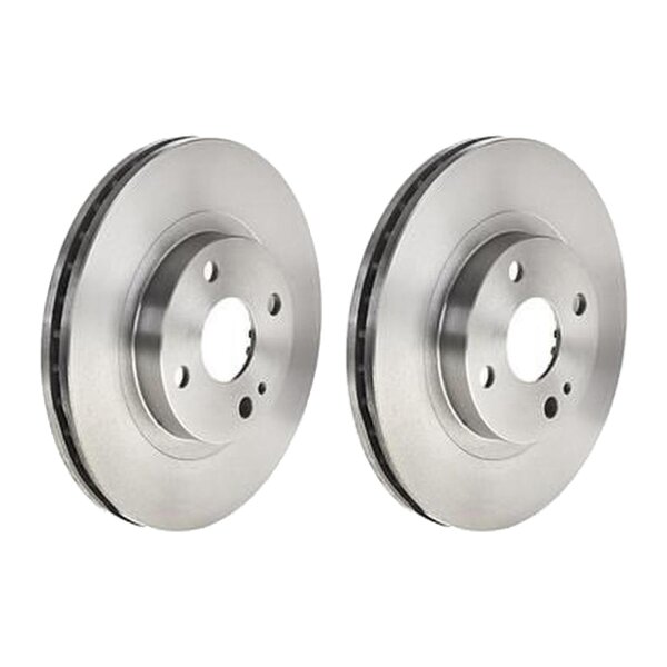 2 brake discs ventilated Ø 257 mm 24 mm BREMBO for e.g. MAZDA 323