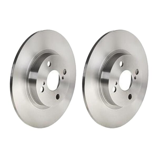 2 brake discs full Ø 266 mm 9 mm BREMBO for TOYOTA COROLLA and others