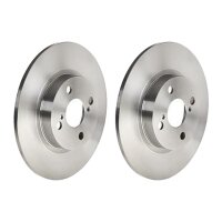 2 brake discs full Ø 266 mm 9 mm BREMBO for TOYOTA...