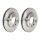 2 brake discs ventilated Ø 256 mm 24 mm BREMBO for e.g. MITSUBISHI SPACE