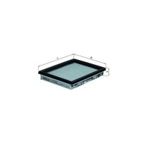 Luftfilter Filtereinsatz MAHLE für NISSAN JUKE (F15)