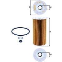 Ölfilter Keilrippenriemenscheibe 110mm MAHLE...