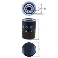Ölfilter Anschraubfilter MAHLE für NISSAN PICK...