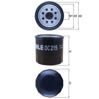 Ölfilter Filtereinsatz MAHLE für CHEVROLET MATIZ