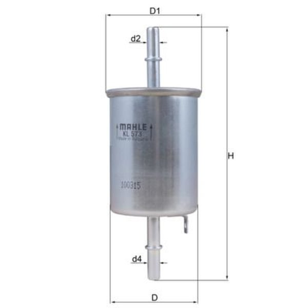 Fuel filter line filter KNECHT for DAEWOO REZZO (U100)