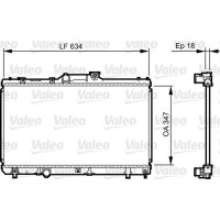 Radiator engine cooling VALEO for TOYOTA COROLLA station...