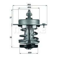 MAHLE coolant thermostat for HONDA CIVIC IV Hatchback