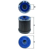 Oil filter insert cleaning Ø 37,7 mm MAHLE suitable for YAMAHA WR