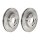 2 brake discs ventilated Ø 235 mm 22 mm BREMBO for KIA RIO and others