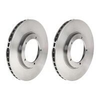 2 brake discs ventilated Ø 282 mm 20.4 mm BREMBO...