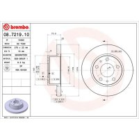 Front brake disc 276mm BREMBO for DAILY III box