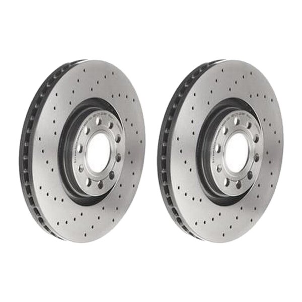 2 brake discs ventilated Ø 320 mm 30 mm BREMBO for e.g. AUDI A4