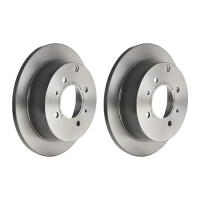 2 brake discs full Ø 262 mm 10 mm coated BREMBO...