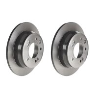 2 brake discs full Ø 262 mm 10 mm coated BREMBO...