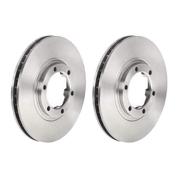 2 brake discs internally ventilated Ø 254 mm 24 mm BREMBO for MITSUBISHI L200