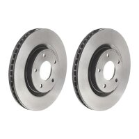 2 brake discs ventilated Ø 296 mm 26 mm BREMBO for...