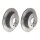 2 brake discs full Ø 292 mm 9 mm coated BREMBO for e.g. NISSAN JUKE