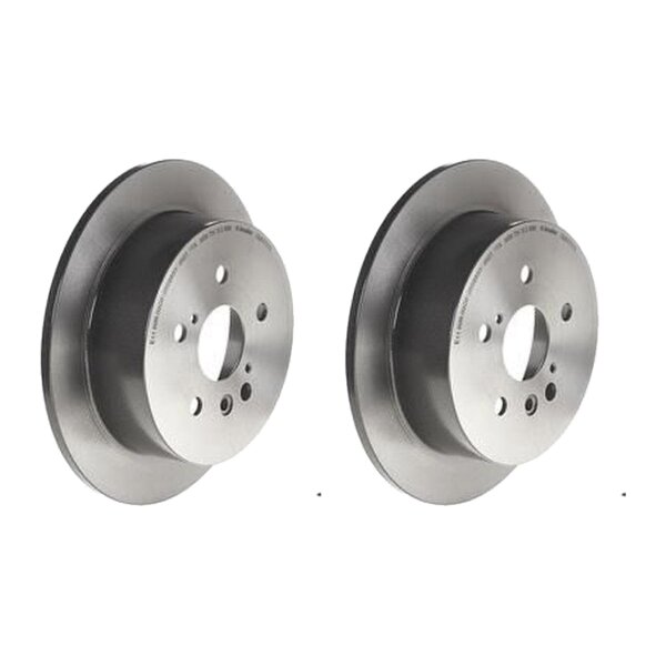 2 brake discs full Ø 288 mm 10 mm coated BREMBO for e.g. LEXUS RX