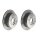2 brake discs full Ø 288 mm 10 mm coated BREMBO for e.g. LEXUS RX