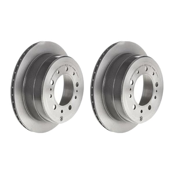 2 brake discs ventilated Ø 329 mm 18 mm BREMBO for TOYOTA LAND and others