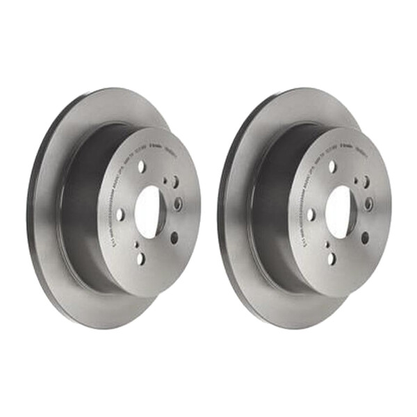 2 brake discs full Ø 291 mm 12 mm coated BREMBO for TOYOTA AVENSIS and others