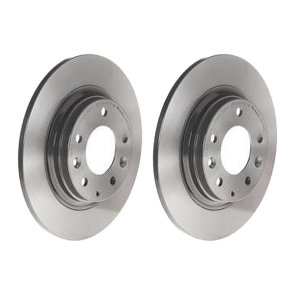 2 brake discs full Ø 280 mm 10 mm coated BREMBO for e.g. MAZDA 6