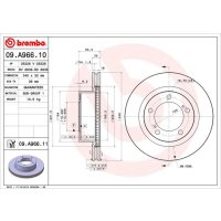 Front brake disc 340mm BREMBO for TOYOTA LAND CRUISER 200