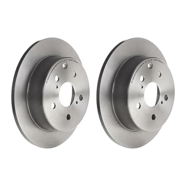 2 brake discs full Ø 280 mm 10 mm coated BREMBO for TOYOTA AVENSIS and others